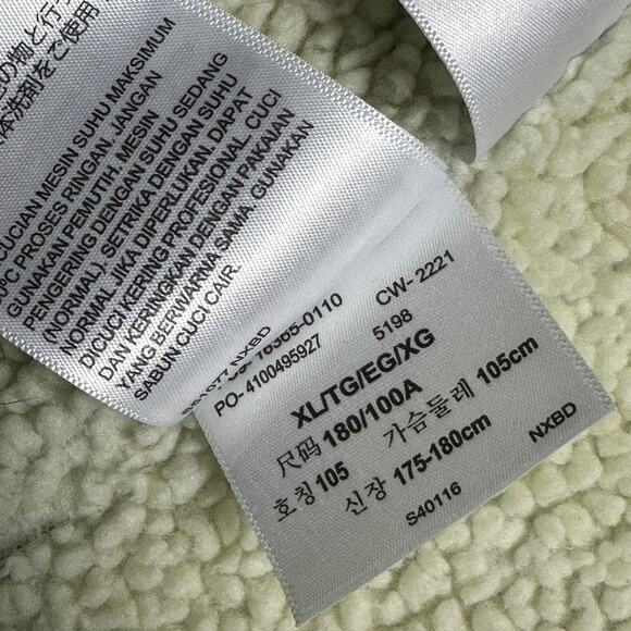 Levi’s Sherpa Lined Denim Trucker Jacket Faded Blue 90s Style Jean Jacket Sz XL - Picture 8 of 9